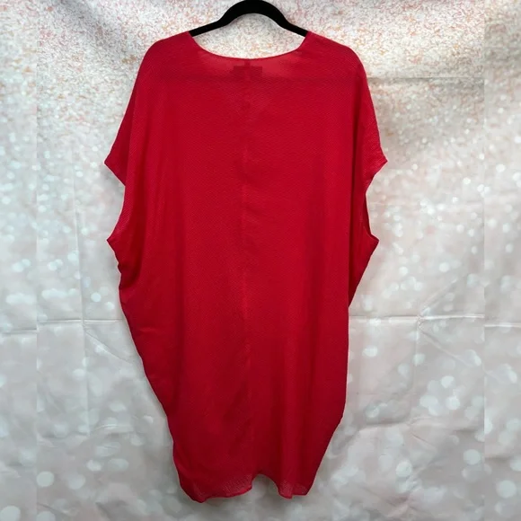 Hatch The Slouch Dress in Punch, Silk Blend - Picture 3 of 12